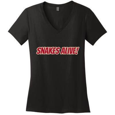 Snakes Alive Women's V-Neck T-Shirt