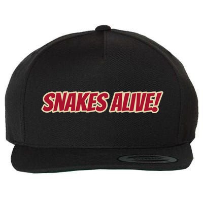 Snakes Alive Wool Snapback Cap