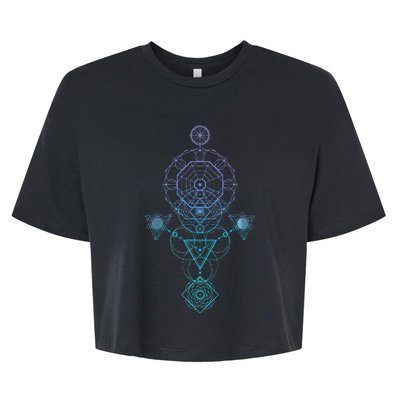 Starseed Activation Sacred Geometry Bella+Canvas Jersey Crop Tee