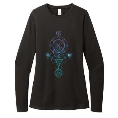 Starseed Activation Sacred Geometry Womens CVC Long Sleeve Shirt