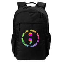 Suicide Awareness Semi Colon Support Backpack