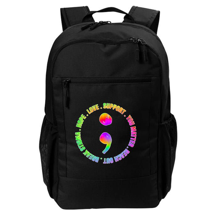 Suicide Awareness Semi Colon Support Backpack