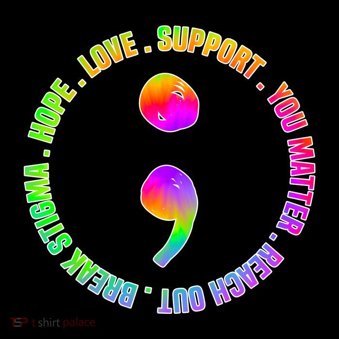 Suicide Awareness Semi Colon Support 16 in Basic Backpack