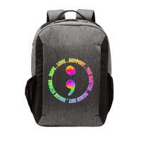 Suicide Awareness Semi Colon Support Vector Backpack