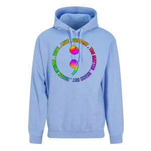 Suicide Awareness Semi Colon Support Unisex Surf Hoodie