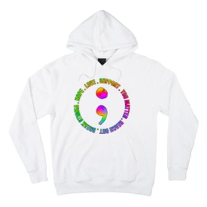 Suicide Awareness Semi Colon Support Hoodie