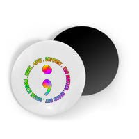 Suicide Awareness Semi Colon Support Magnet