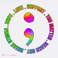 Suicide Awareness Semi Colon Support Kids T-Shirt