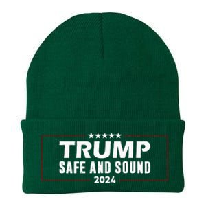 Safe And Sound Trump 2024 Knit Cap Winter Beanie