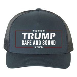 Safe And Sound Trump 2024 Yupoong Adult 5-Panel Trucker Hat