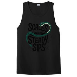 Scales And Steady Sips Funny Snake Tea Lovers PosiCharge Competitor Tank