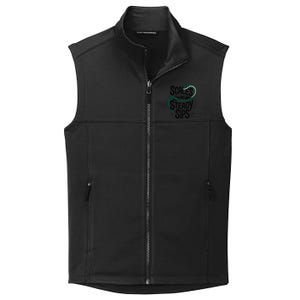 Scales And Steady Sips Funny Snake Tea Lovers Collective Smooth Fleece Vest