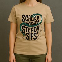 Scales And Steady Sips Funny Snake Tea Lovers T-Shirt