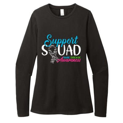 Support Awareness Squad I Zebra Ribbon I Rare Diseases Womens CVC Long Sleeve Shirt