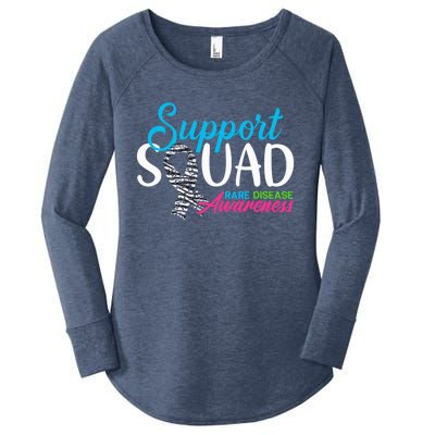 Support Awareness Squad I Zebra Ribbon I Rare Diseases Women's Perfect Tri Tunic Long Sleeve Shirt