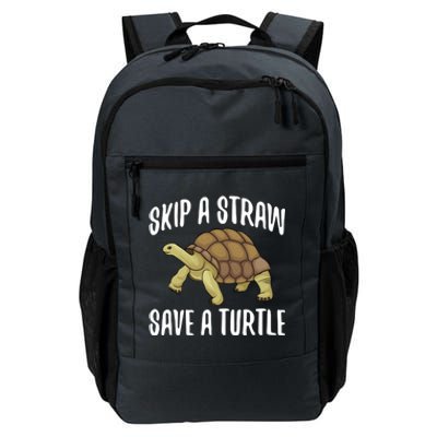 Skip A Straw Save A Turtle Ll Turtle Fan Gift Daily Commute Backpack