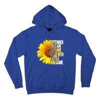 September Are Sunshine Mixed Hurricane Sunflower Gift Hoodie