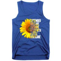 September Are Sunshine Mixed Hurricane Sunflower Gift Tank Top