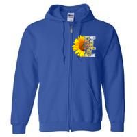 September Are Sunshine Mixed Hurricane Sunflower Gift Full Zip Hoodie