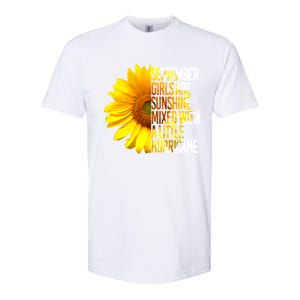 September Are Sunshine Mixed Hurricane Sunflower Gift Softstyle CVC T-Shirt