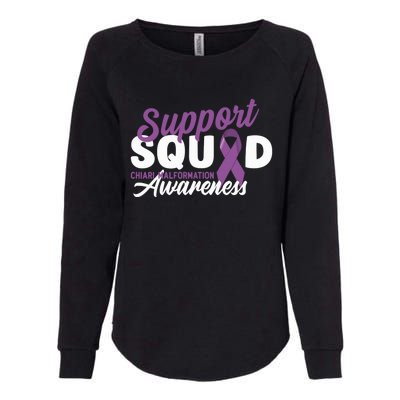 Support Awareness Squad I CM Cerebellum Chiari Malformation Womens California Wash Sweatshirt