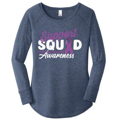 Support Awareness Squad I CM Cerebellum Chiari Malformation Women's Perfect Tri Tunic Long Sleeve Shirt