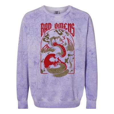 Snake And Skull Colorblast Crewneck Sweatshirt