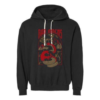 Snake And Skull Garment-Dyed Fleece Hoodie