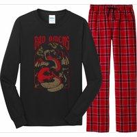 Snake And Skull Long Sleeve Pajama Set