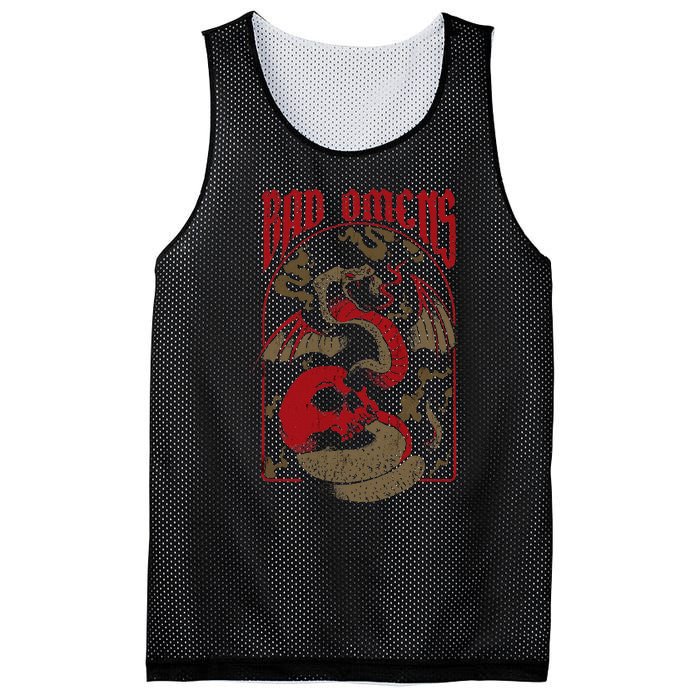 Snake And Skull Mesh Reversible Basketball Jersey Tank