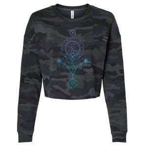 Starseed Activation Sacred Geometry Cropped Pullover Crew