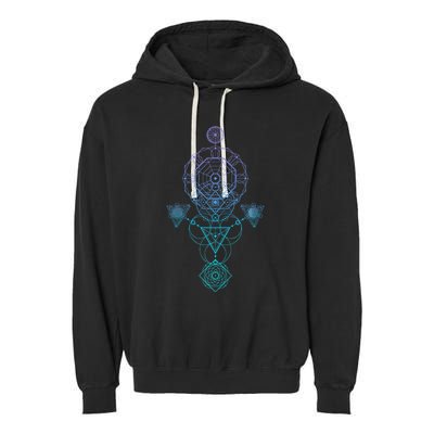 Starseed Activation Sacred Geometry Garment-Dyed Fleece Hoodie