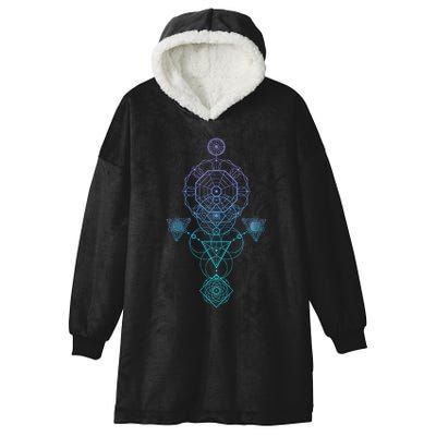 Starseed Activation Sacred Geometry Hooded Wearable Blanket