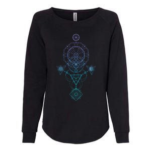 Starseed Activation Sacred Geometry Womens California Wash Sweatshirt