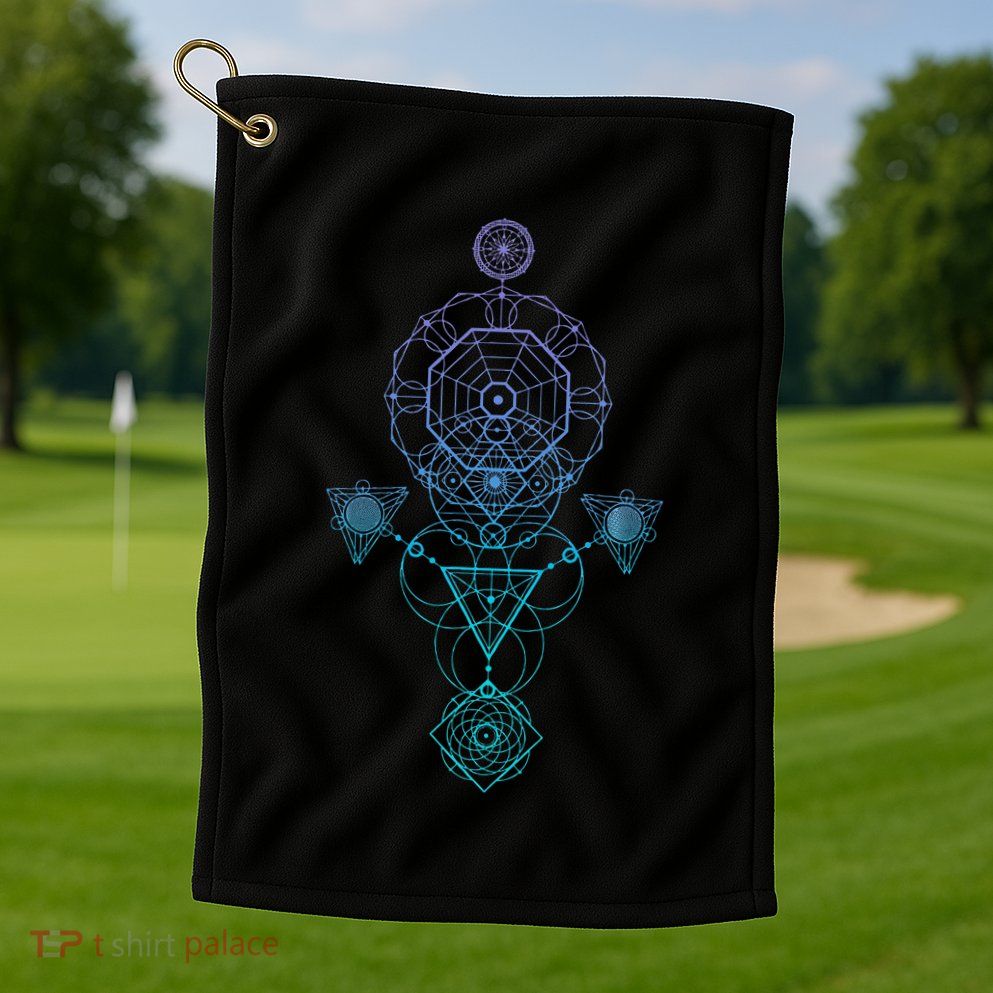 Starseed Activation Sacred Geometry Golf Towel