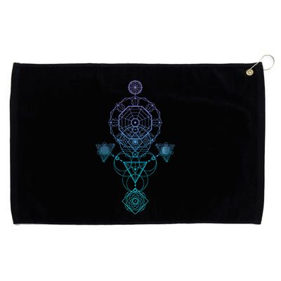 Starseed Activation Sacred Geometry Grommeted Golf Towel
