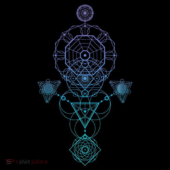 Starseed Activation Sacred Geometry Cropped Pullover Crew