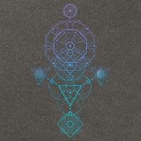 Starseed Activation Sacred Geometry Cotton Canvas Backpack