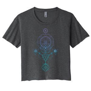 Starseed Activation Sacred Geometry Women's Crop Top Tee