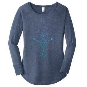 Starseed Activation Sacred Geometry Women's Perfect Tri Tunic Long Sleeve Shirt