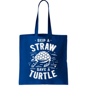 Skip A Straw Save A Turtle Gift For Ocean Animal Lovers Great Gift Tote Bag