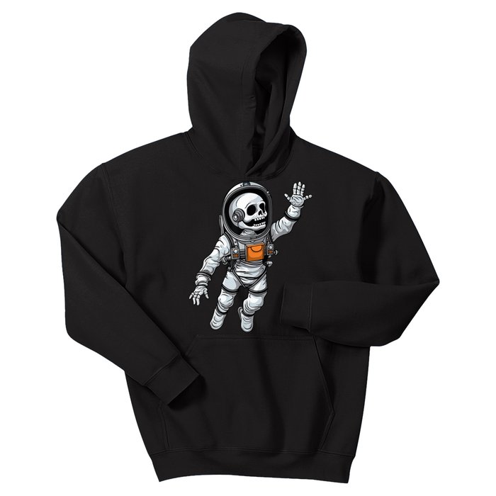 Space Astronaut Skeleton Halloween Kids Girls Kids Hoodie