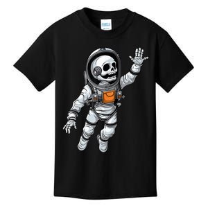 Space Astronaut Skeleton Halloween Kids Girls Kids T-Shirt