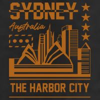 Sydney Australia 7 Panel Mesh Trucker Snapback Hat