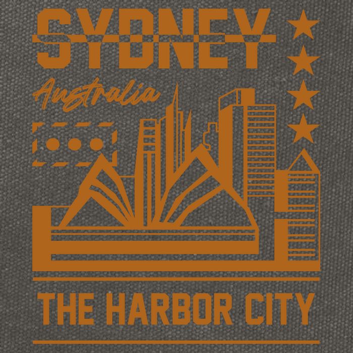 Sydney Australia Cotton Canvas Backpack