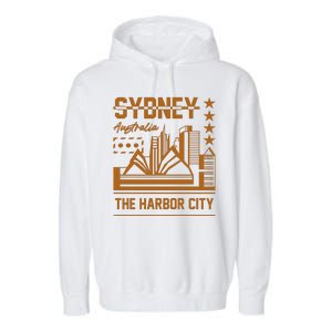 Sydney Australia Garment-Dyed Fleece Hoodie