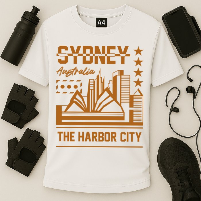 Sydney Australia Cooling Performance Crew T-Shirt