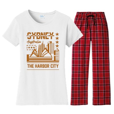 Sydney Australia Women's Flannel Pajama Set