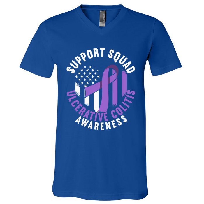 Support Awareness Squad I Ulcerative Colitis Ulcerosa V-Neck T-Shirt