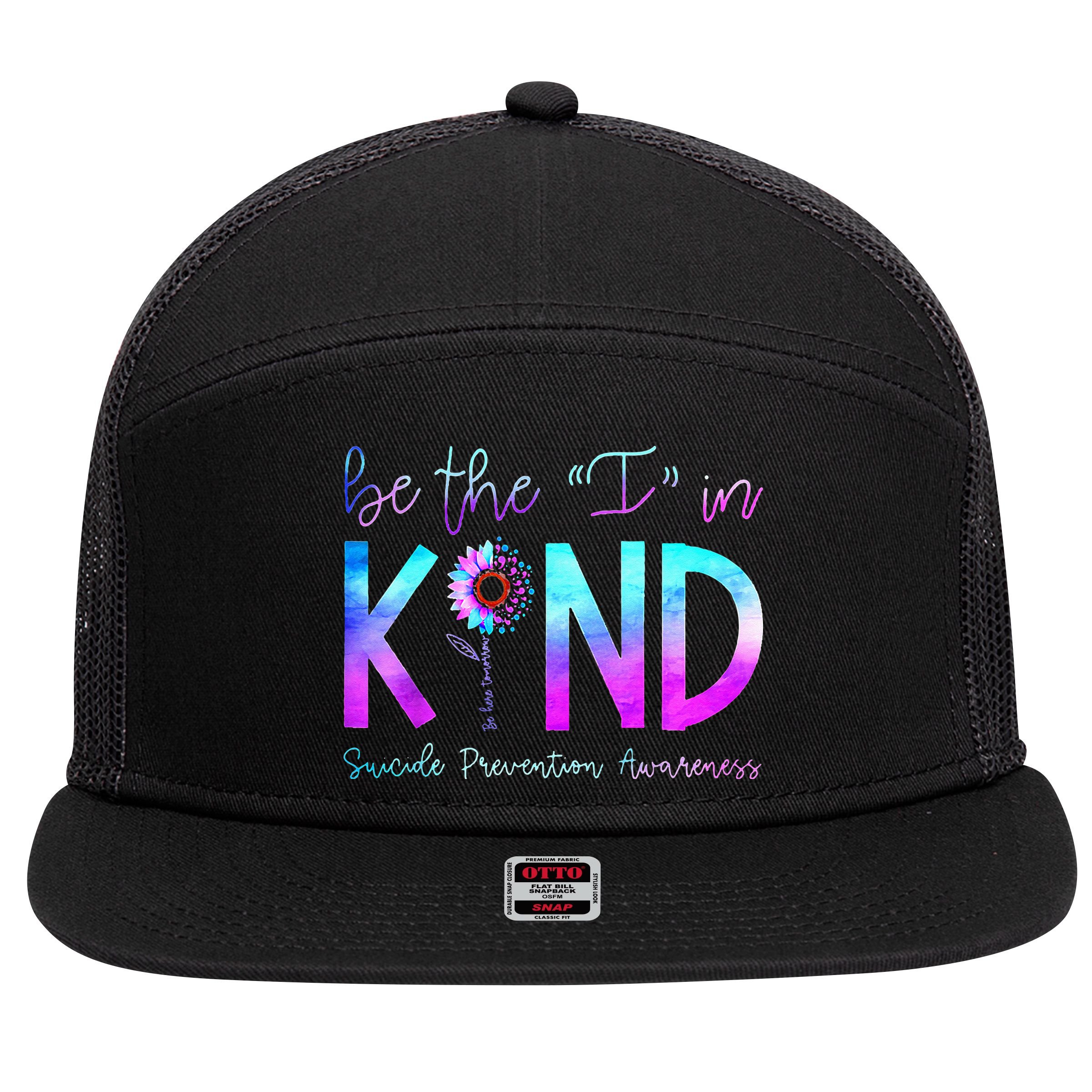 Suicide Awareness Suicide Prevention Suicide Warrior 7 Panel Mesh Trucker Snapback Hat